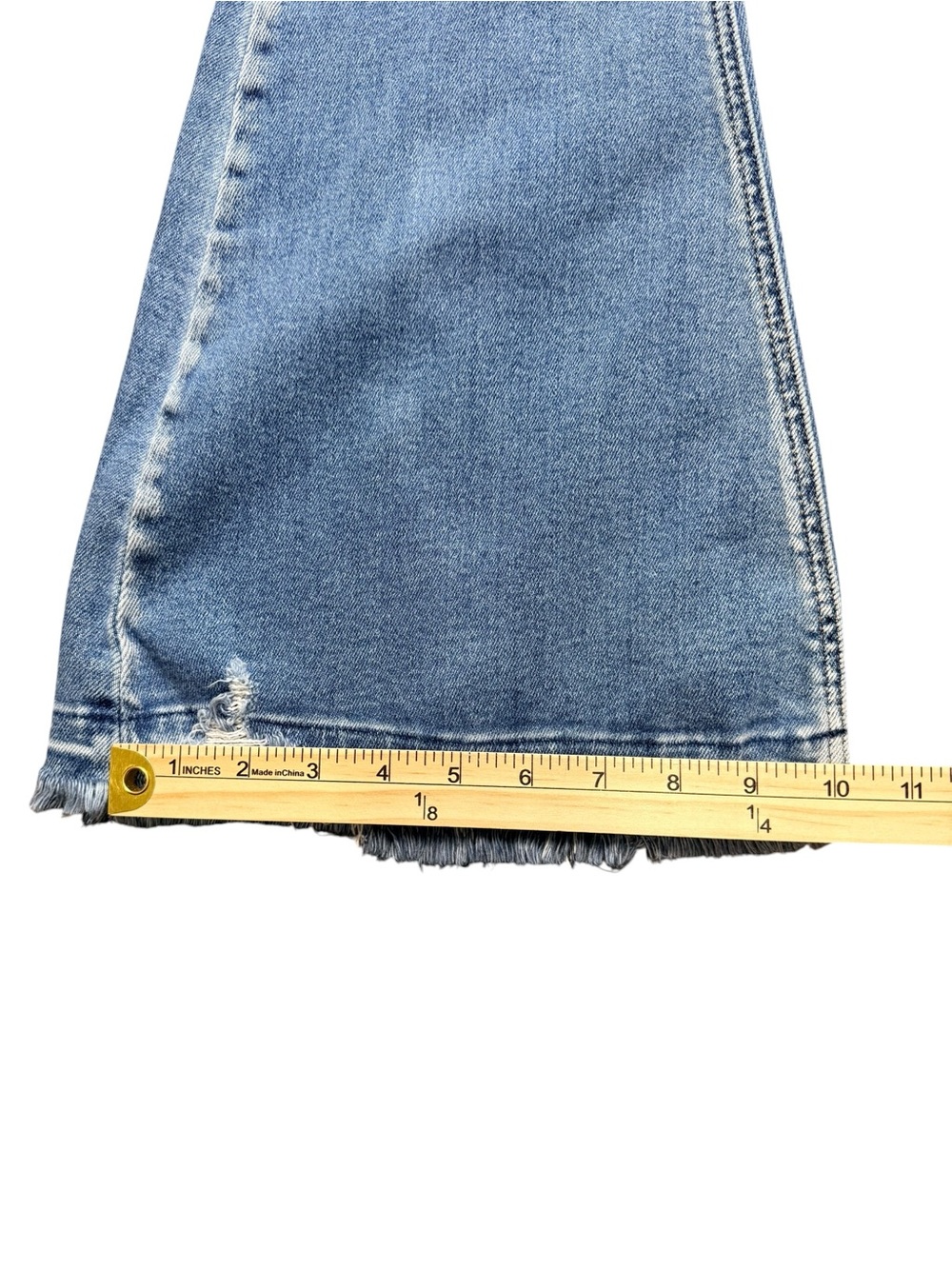 KanCan Signature Size 25 Mid Rise Super Flare Jeans Button Fly Distressed - Picture 8 of 10